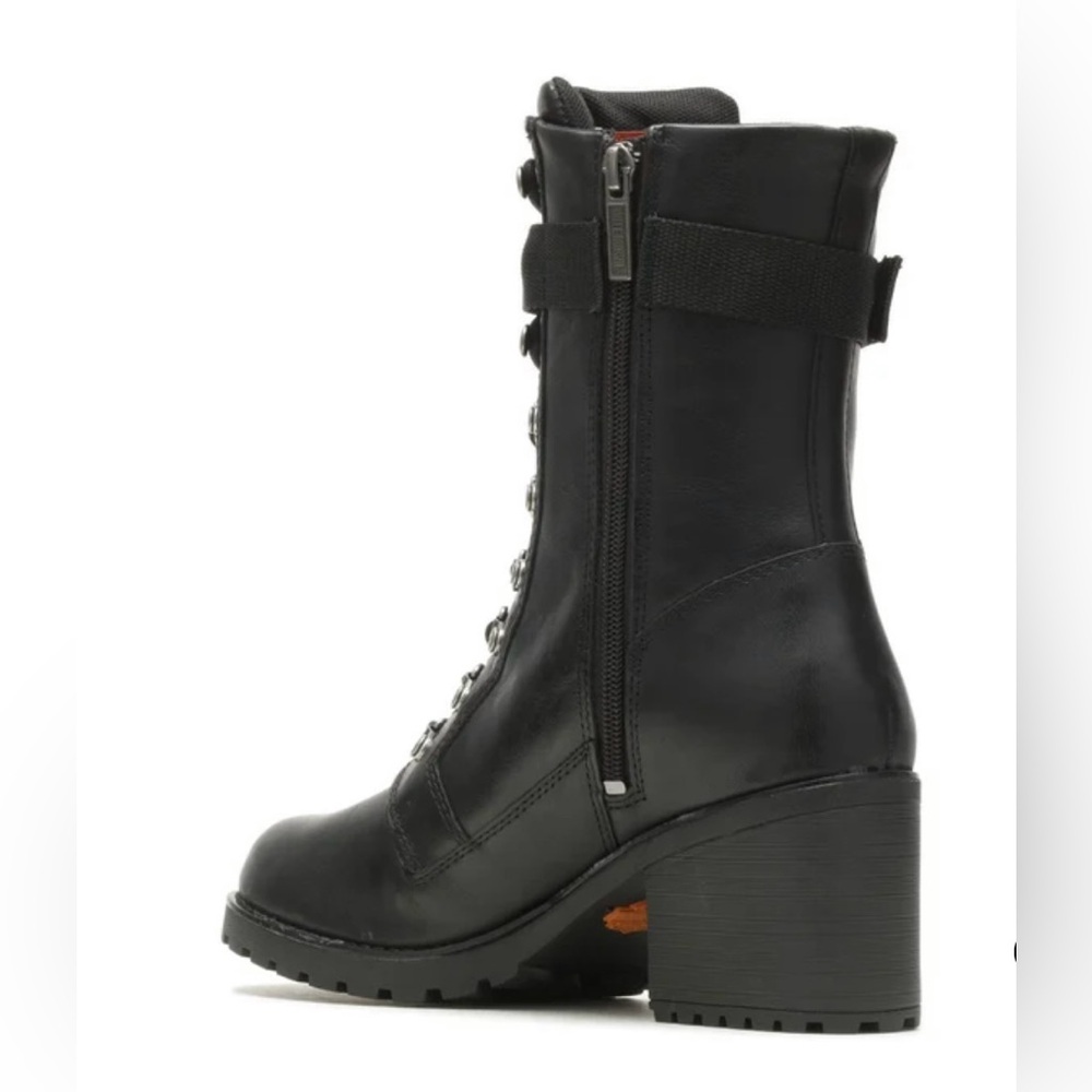 Harley-Davidson Leather Marinda 9" Lace Up Riding Boots Sz 11 NWT - Picture 5 of 10